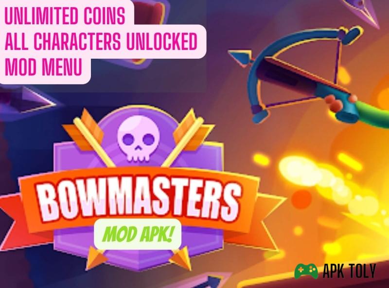 Features of Bowmaster Mod Apk unlock all hero unlimited money and gems