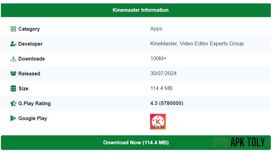 Downloading Guidelines for Kinemaster Mod APK