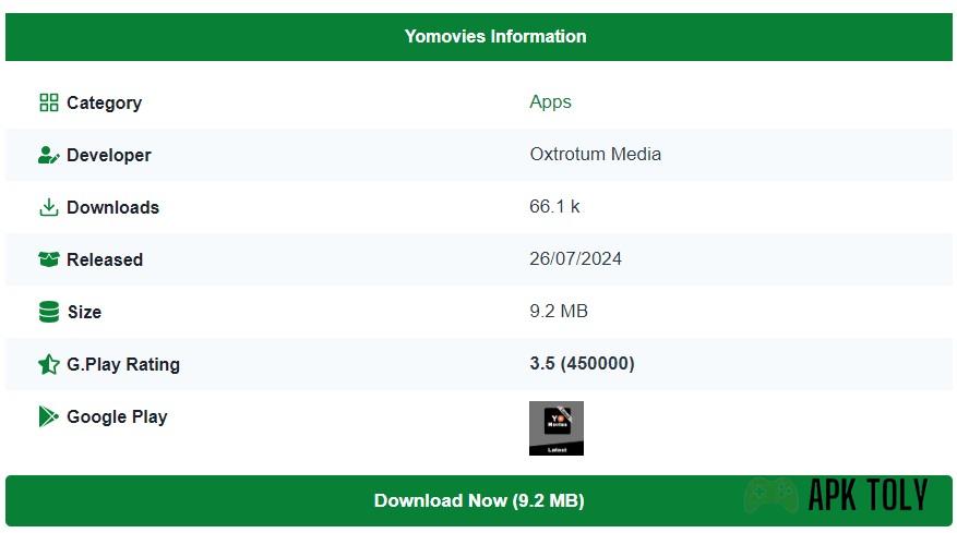 Download the Yomovies Apk File