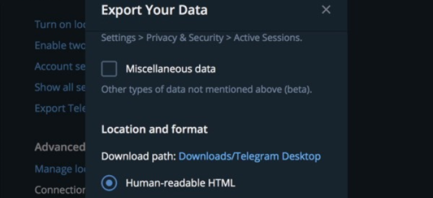 telegram premium mod apk secure data storage