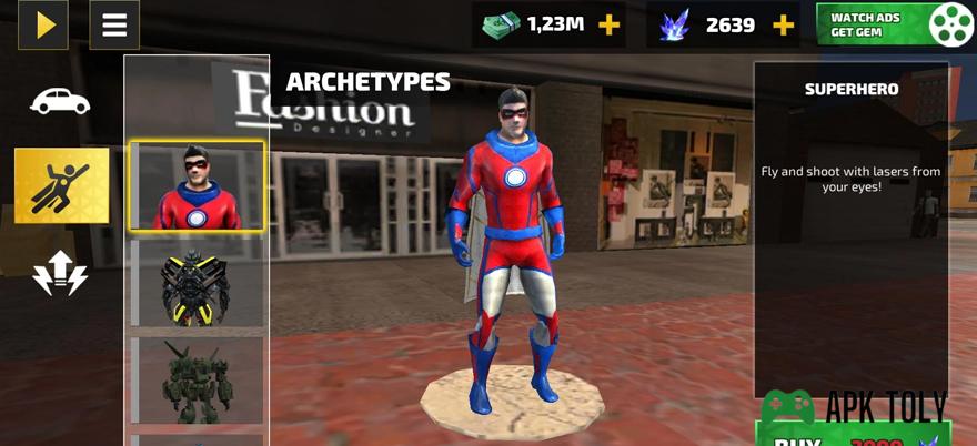 Rope Hero Mod Apk Costumes And Upgrades