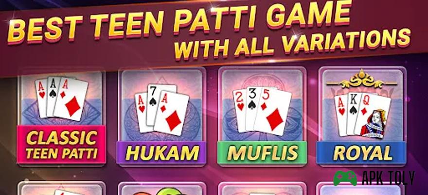 Games mode from Teen Patti Gold APK 