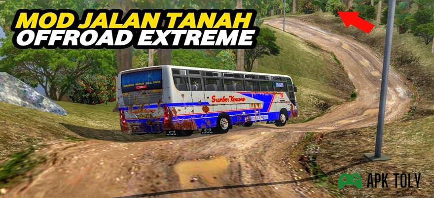 Download Bus Simulator Indonesia Map Extreme Offroad  MOD APK