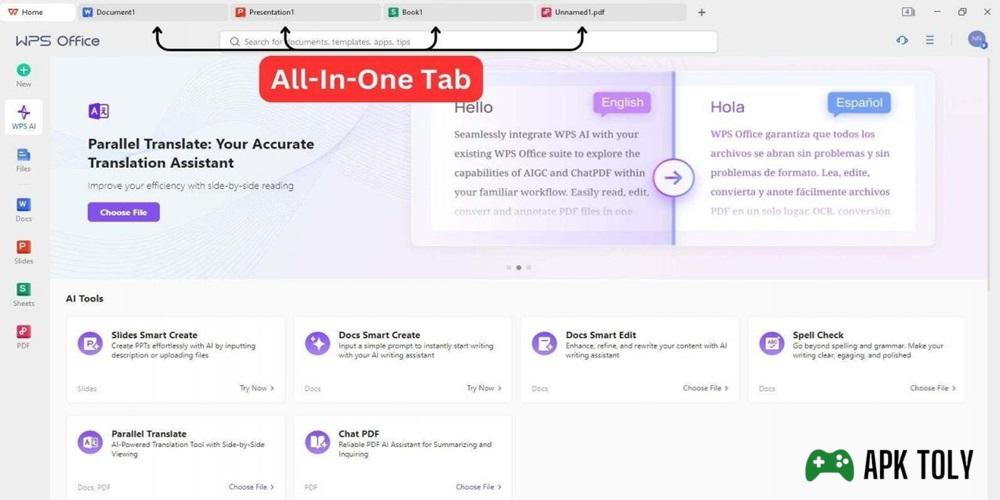 WPS Office Mod APK AI Tools